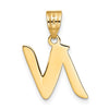 Polished Script Initial Pendants