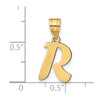 Polished Script Initial Pendants