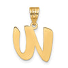 Polished Script Initial Pendants