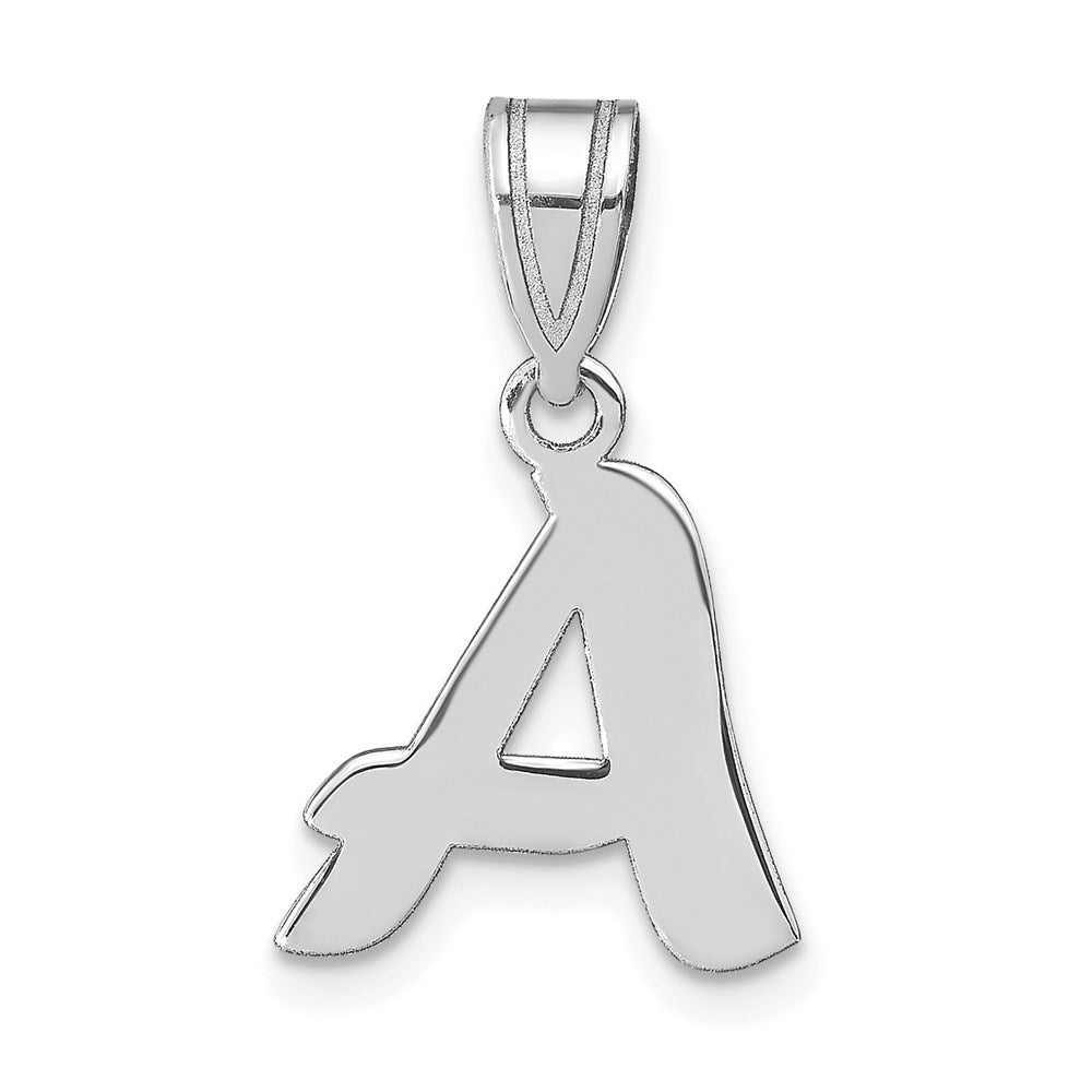 Polished Script Initial Pendants