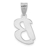 Polished Script Initial Pendants
