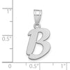 Polished Script Initial Pendants