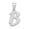 Polished Script Initial Pendants