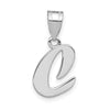 Polished Script Initial Pendants