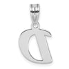 Polished Script Initial Pendants