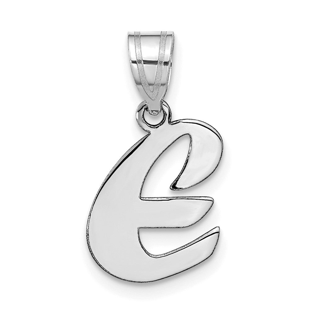 Polished Script Initial Pendants