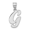 Polished Script Initial Pendants