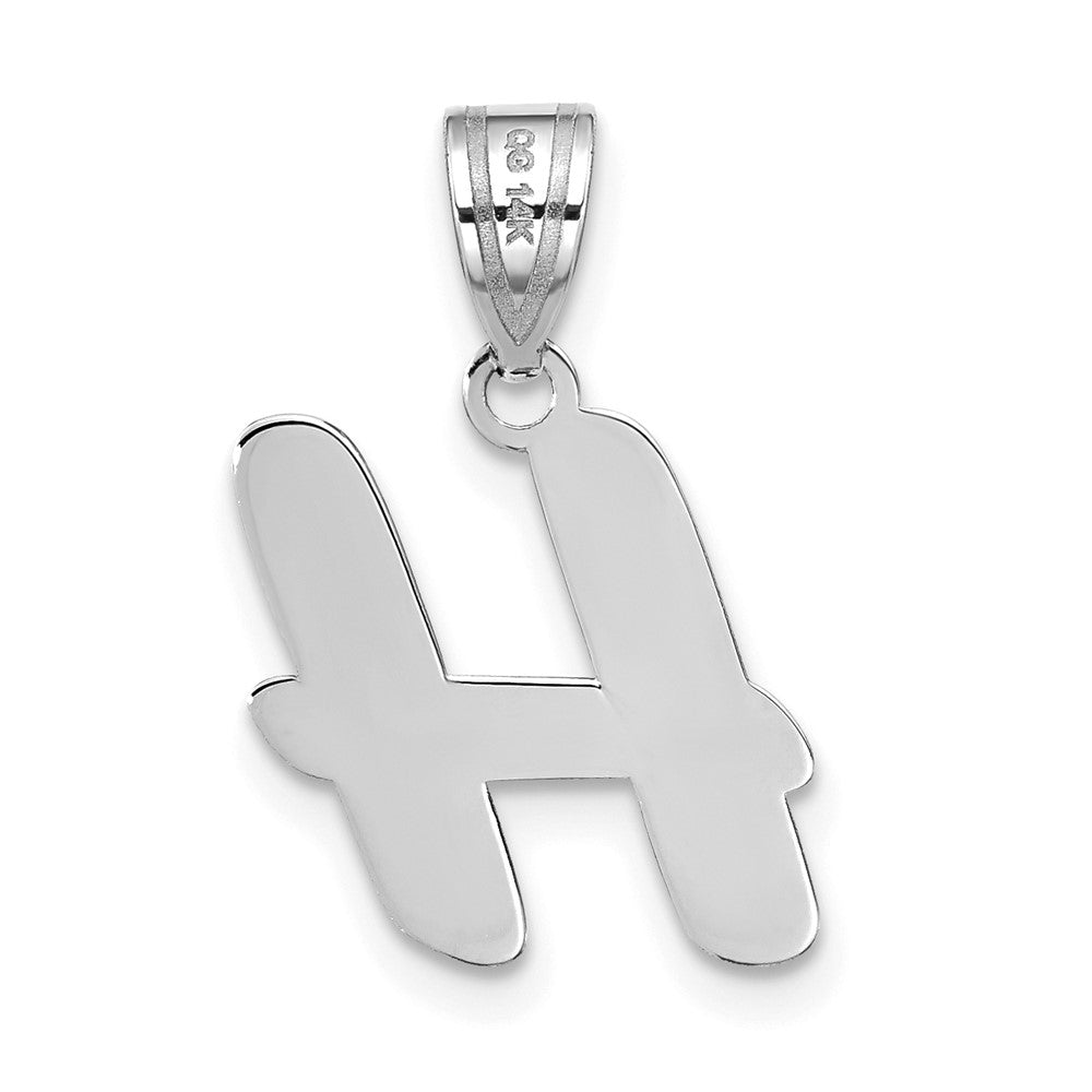 Polished Script Initial Pendants