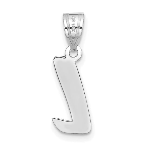 Polished Script Initial Pendants