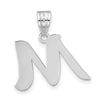 Polished Script Initial Pendants