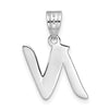 Polished Script Initial Pendants