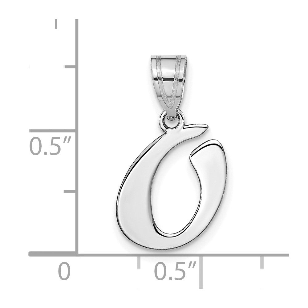 Polished Script Initial Pendants