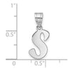 Polished Script Initial Pendants