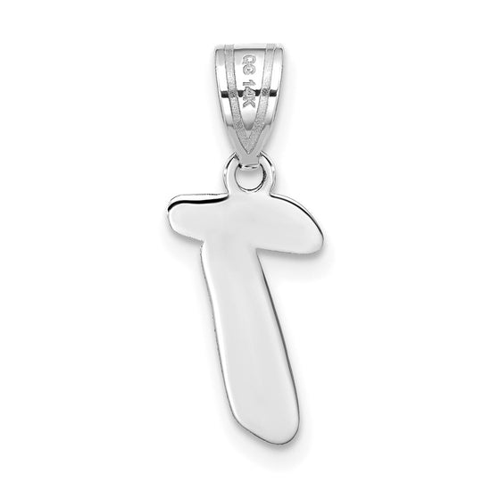 Polished Script Initial Pendants