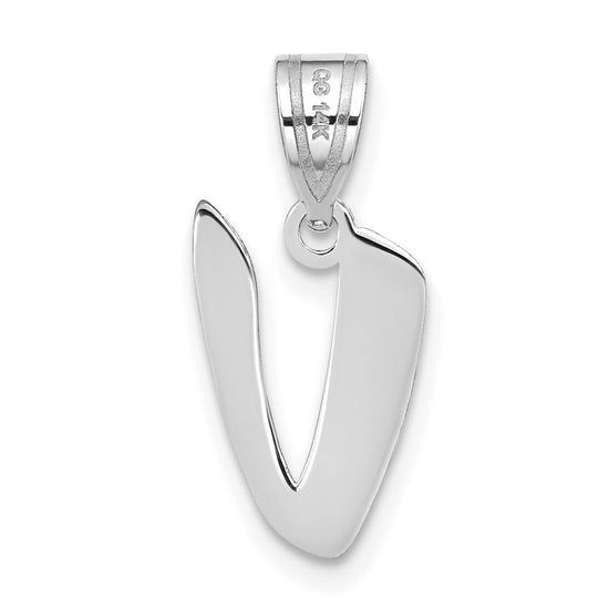Polished Script Initial Pendants