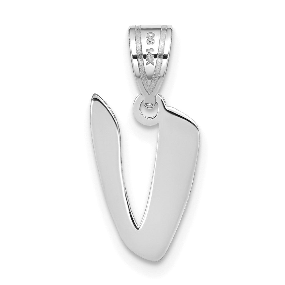 Polished Script Initial Pendants
