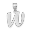 Polished Script Initial Pendants