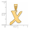 Polished Script Initial Pendants