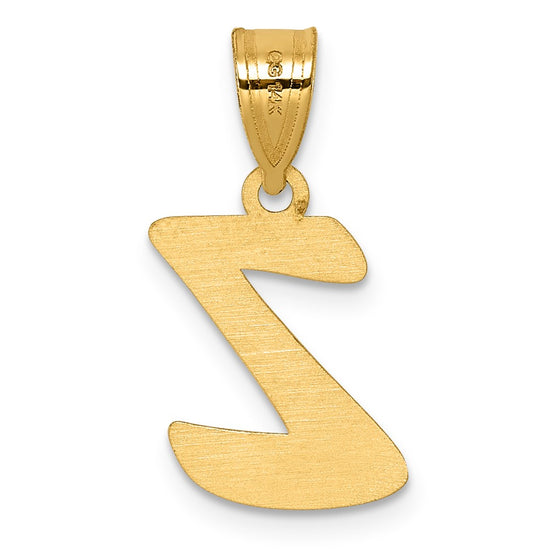 Polished Script Initial Pendants