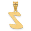 Polished Script Initial Pendants