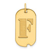 Initial Dog Tag Pendants