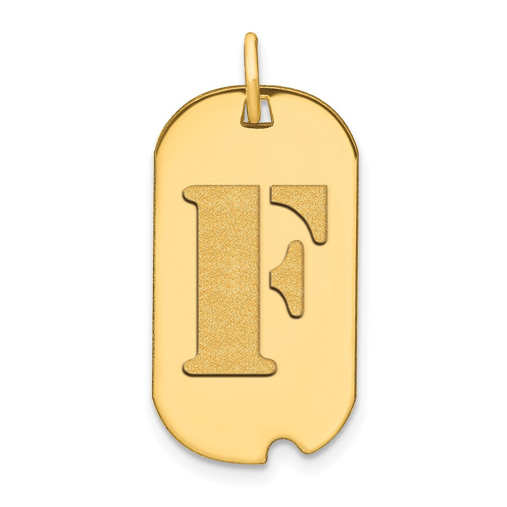 Initial Dog Tag Pendants