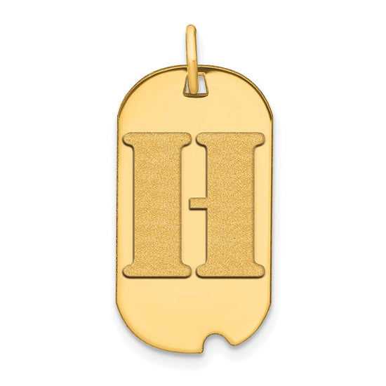 Initial Dog Tag Pendants