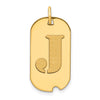 Initial Dog Tag Pendants