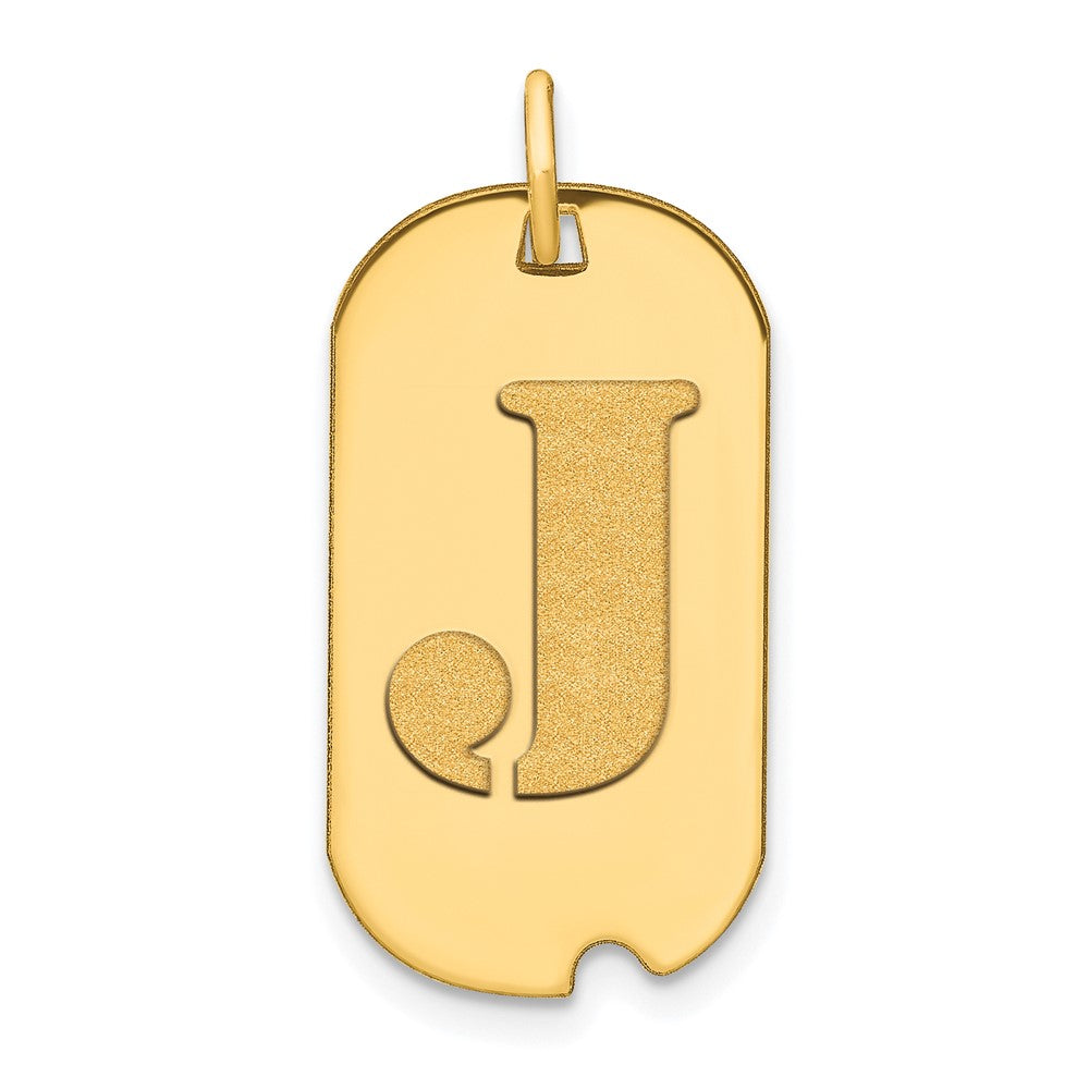 Initial Dog Tag Pendants