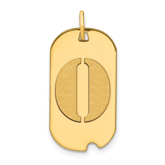 Initial Dog Tag Pendants