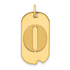Initial Dog Tag Pendants