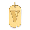 Initial Dog Tag Pendants