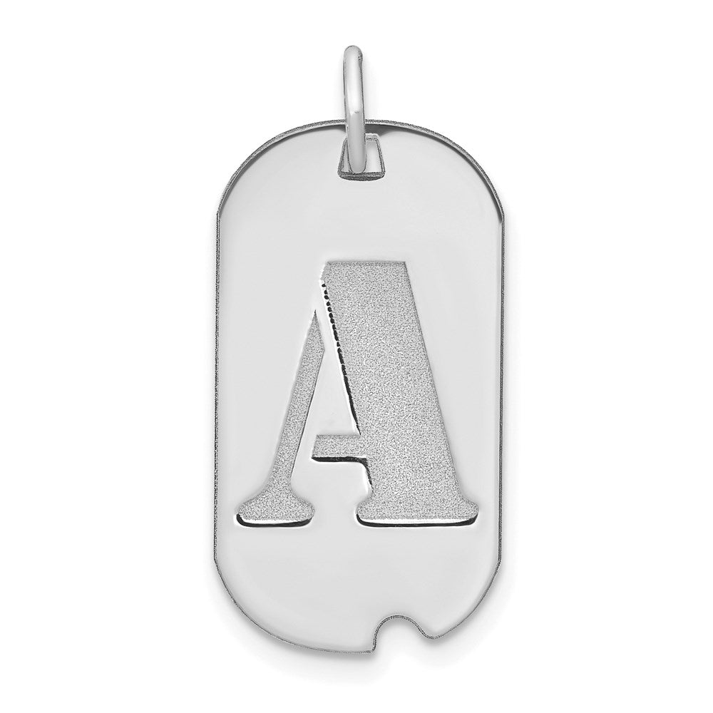 Initial Dog Tag Pendants