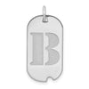 Initial Dog Tag Pendants