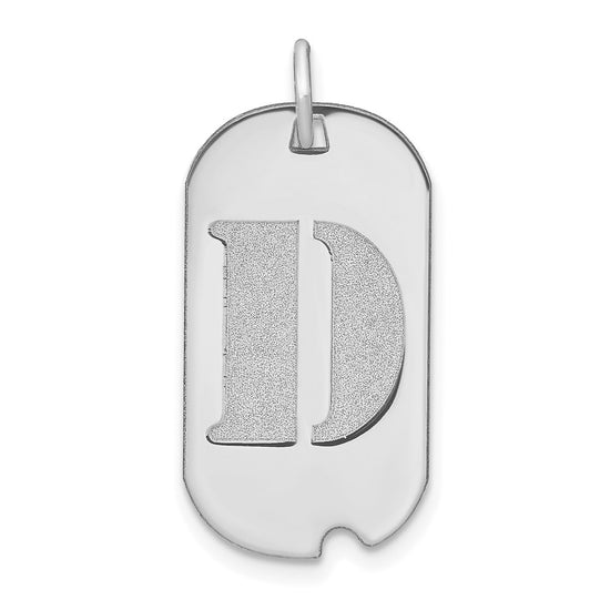 Initial Dog Tag Pendants
