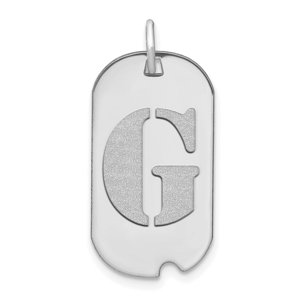 Initial Dog Tag Pendants