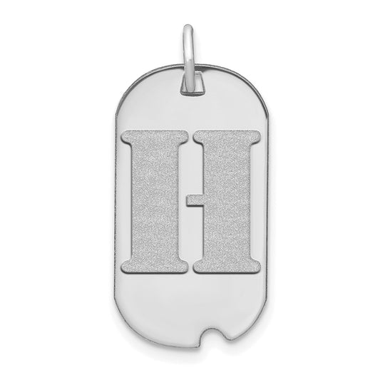 Initial Dog Tag Pendants