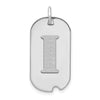 Initial Dog Tag Pendants