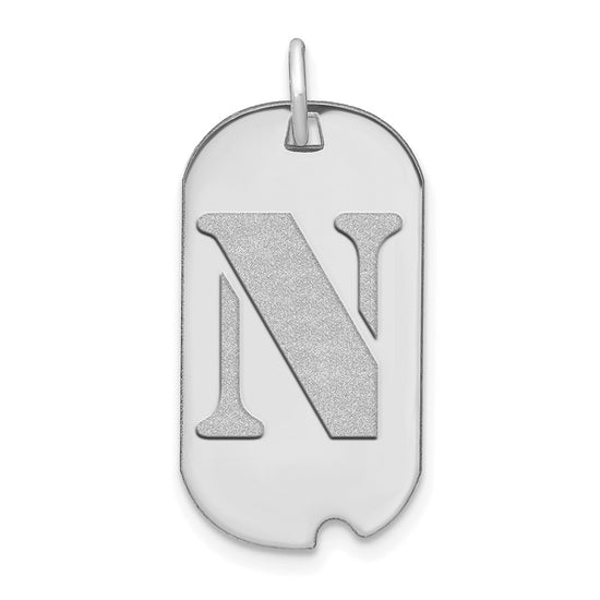 Initial Dog Tag Pendants