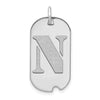 Initial Dog Tag Pendants