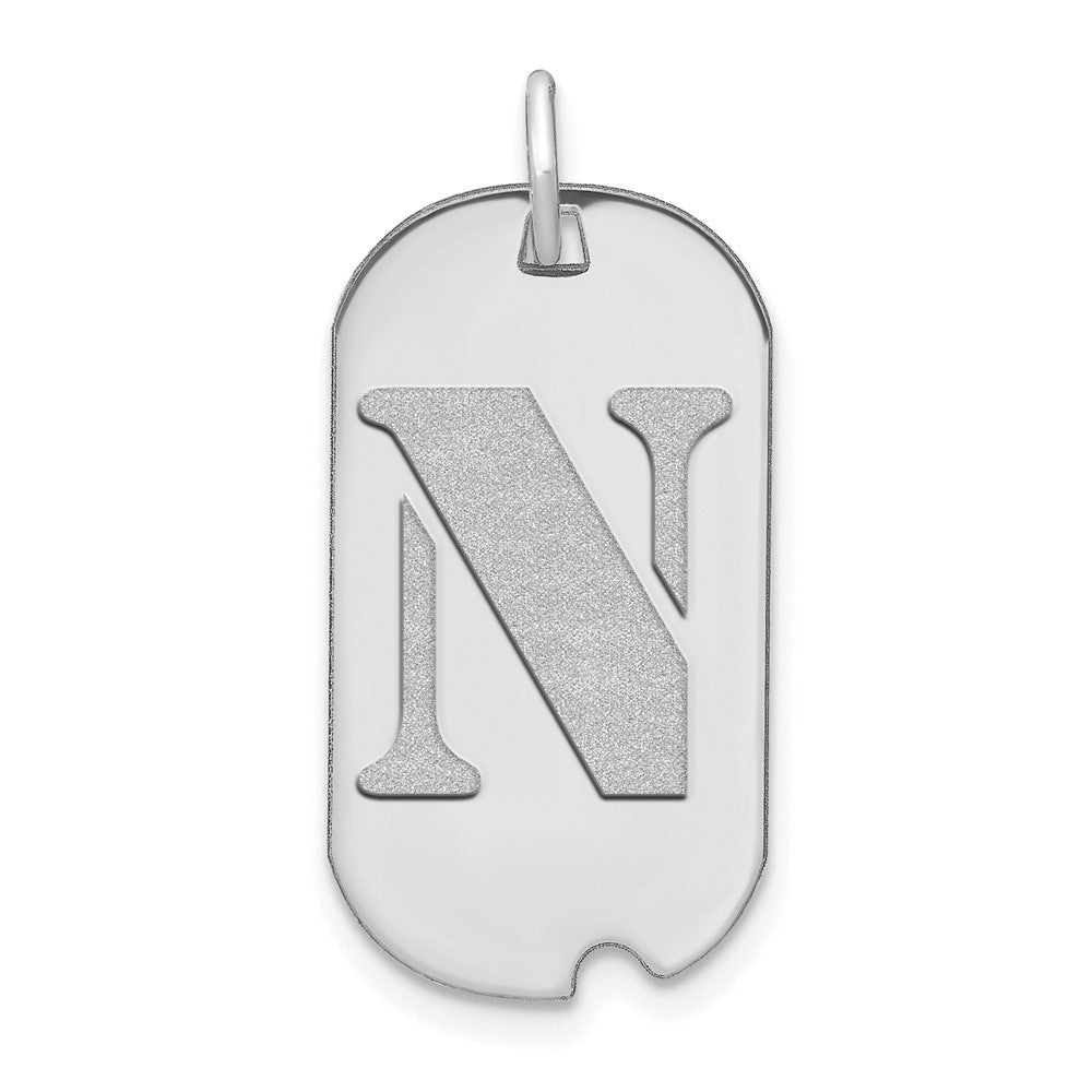 Initial Dog Tag Pendants