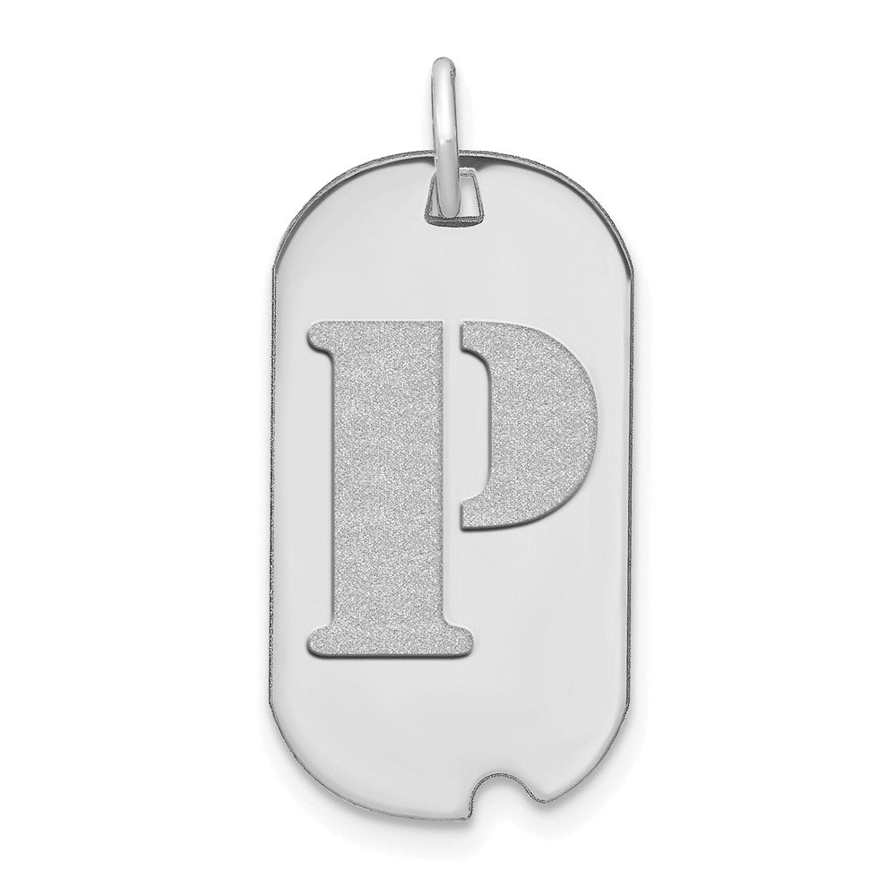 Initial Dog Tag Pendants