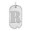 Initial Dog Tag Pendants