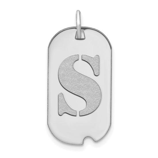 Initial Dog Tag Pendants