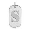 Initial Dog Tag Pendants