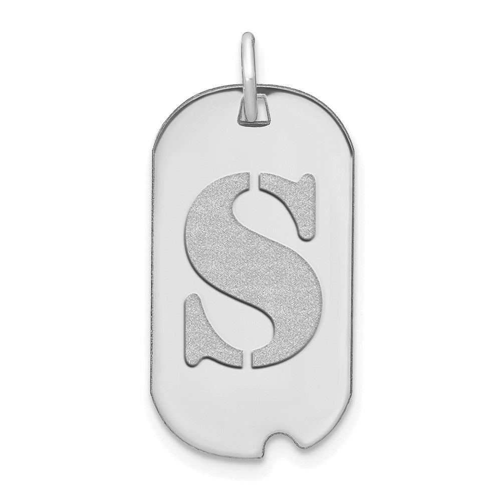Initial Dog Tag Pendants