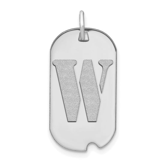 Initial Dog Tag Pendants
