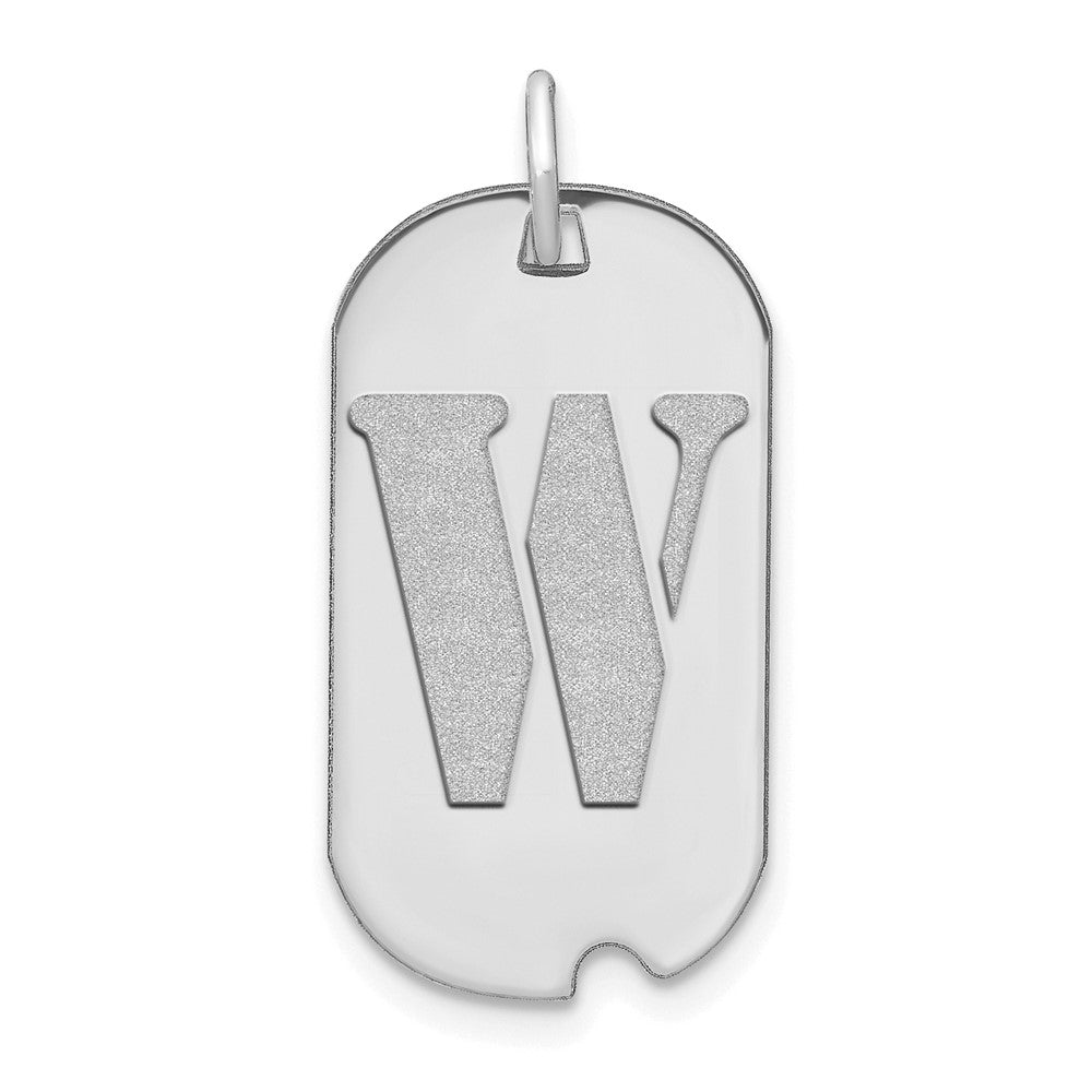 Initial Dog Tag Pendants