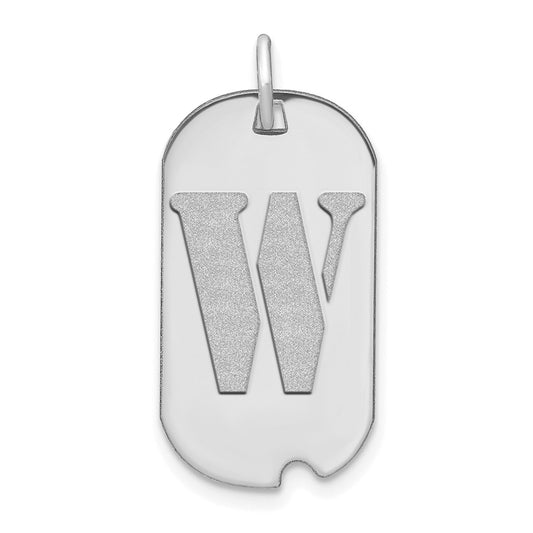 Initial Dog Tag Pendants