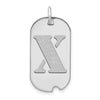 Initial Dog Tag Pendants